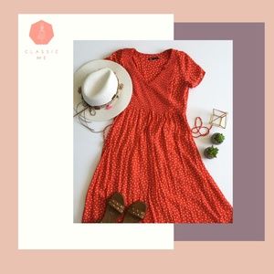 Zara Red Polka Dot Dress